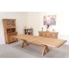 Country Oak 3.4m Cross Leg Double Extending Large Dining Table - 20% Off Discount Code FLASH - 15