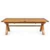 Country Oak 240cm-340cm Cross Leg Extending Dining Table - £200 OFF AUTUMN SALE - 12 Country Oak 240cm-340cm Cross Leg Extending Dining Table - £200 OFF AUTUMN SALE - 12