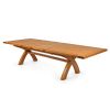 Country Oak 240cm-340cm Cross Leg Extending Dining Table - £200 OFF AUTUMN SALE - 15 Country Oak 240cm-340cm Cross Leg Extending Dining Table - £200 OFF AUTUMN SALE - 15
