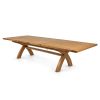 Country Oak 240cm-340cm Cross Leg Extending Dining Table - £200 OFF AUTUMN SALE - 5 Country Oak 240cm-340cm Cross Leg Extending Dining Table - £200 OFF AUTUMN SALE - 5