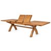 Country Oak 240cm-340cm Cross Leg Extending Dining Table - £200 OFF AUTUMN SALE - 8 Country Oak 240cm-340cm Cross Leg Extending Dining Table - £200 OFF AUTUMN SALE - 8