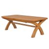 Country Oak 240cm-340cm Cross Leg Extending Dining Table with Rounded Corners - £200 OFF AUTUMN SALE - 5 Country Oak 240cm-340cm Cross Leg Extending Dining Table with Rounded Corners - £200 OFF AUTUMN SALE - 5
