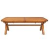 Country Oak 240cm-340cm Cross Leg Extending Dining Table with Rounded Corners - £200 OFF AUTUMN SALE - 10 Country Oak 240cm-340cm Cross Leg Extending Dining Table with Rounded Corners - £200 OFF AUTUMN SALE - 10