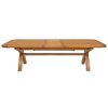 Country Oak 240cm-340cm Cross Leg Extending Dining Table with Rounded Corners - £200 OFF AUTUMN SALE - 12 Country Oak 240cm-340cm Cross Leg Extending Dining Table with Rounded Corners - £200 OFF AUTUMN SALE - 12