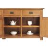 Large Country Oak Fully Assembled Sideboard 200cm - 20% Off Discount Code FLASH - 14