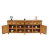 Large Country Oak Fully Assembled Sideboard 200cm - 20% Off Discount Code FLASH - 11