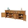 Large Country Oak Fully Assembled Sideboard 200cm - 20% Off Discount Code FLASH - 16