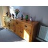 Large Country Oak Fully Assembled Sideboard 200cm - 20% Off Discount Code FLASH - 5