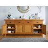 Large Country Oak Fully Assembled Sideboard 200cm - 20% Off Discount Code FLASH - 4
