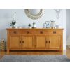 Large Country Oak Fully Assembled Sideboard 200cm - 20% Off Discount Code FLASH - 7