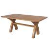 Country Oak 180cm Cross Leg Dining Table - SUMMER SALE - 8 Country Oak 180cm Cross Leg Dining Table - SUMMER SALE - 8