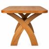 Country Oak 180cm Cross Leg Dining Table with Rounded Corners - AUTUMN SALE - 7 Country Oak 180cm Cross Leg Dining Table with Rounded Corners - AUTUMN SALE - 7