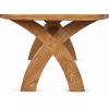 Country Oak 1.4m Cross Leg Dining Table Rounded Corners - 20% Off Discount Code FLASH - 8