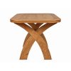 Country Oak 1.4m Cross Leg Dining Table Rounded Corners - 20% Off Discount Code FLASH - 6