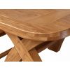 Country Oak 1.4m Cross Leg Dining Table Rounded Corners - 20% Off Discount Code FLASH - 9