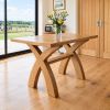 Country Oak 1.4m Cross Leg Dining Table - £80 OFF AUTUMN SALE - 2