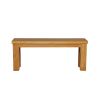 Country Oak 1.2m Chunky Solid Oak Indoor Bench - £40 OFF FLASH SALE - 7