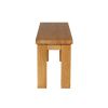 Country Oak 1.2m Chunky Solid Oak Indoor Bench - £40 OFF FLASH SALE - 8
