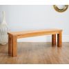 Country Oak 1.2m Chunky Solid Oak Indoor Bench - £40 OFF FLASH SALE - 4