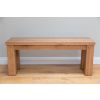 Country Oak 1.2m Chunky Solid Oak Indoor Bench - £40 OFF FLASH SALE - 11