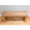 Country Oak 1.2m Chunky Solid Oak Indoor Bench - £40 OFF FLASH SALE - 12