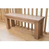 Country Oak 1.2m Chunky Solid Oak Indoor Bench - £40 OFF FLASH SALE - 13