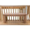 Country Oak 1.2m Chunky Solid Oak Indoor Bench - £40 OFF FLASH SALE - 14