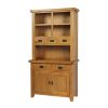 Country Oak Small 100cm Hutch for combining with Sideboard - SUMMER MEGA DEAL - 8