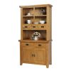 Country Oak Small 100cm Hutch for combining with Sideboard - SUMMER MEGA DEAL - 10