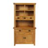 Country Oak Small 100cm Hutch for combining with Sideboard - SUMMER MEGA DEAL - 11