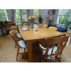 Chunky Chateaux Large Extending Solid Oak Dining Table - £200 OFF AUTUMN SALE - 4 Chunky Chateaux Large Extending Solid Oak Dining Table - £200 OFF AUTUMN SALE - 4