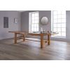 Chateaux 3.4m Large Solid Oak Extending Dining Table - 20% Off Discount Code FLASH - 2