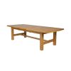 Chateaux 3.4m Large Solid Oak Extending Dining Table - 20% Off Discount Code FLASH - 5