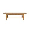 Chateaux 3.4m Large Solid Oak Extending Dining Table - 20% Off Discount Code FLASH - 9