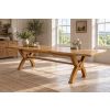 Monastery 200cm-300cm Cross Leg Solid Oak Extending Dining Table - £200 OFF AUTUMN SALE - 2 Monastery 200cm-300cm Cross Leg Solid Oak Extending Dining Table - £200 OFF AUTUMN SALE - 2