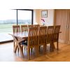 Westfield Solid Oak Dining Chair Brown Leather - £20 OFF AUTUMN SALE - 6