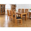 Westfield Solid Oak Dining Chair Brown Leather - £20 OFF AUTUMN SALE - 5