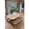 Country Oak 140cm X Leg Oval Table and 2 1.2m X Leg Country Oak Benches - SUMMER SALE - 17 Country Oak 140cm X Leg Oval Table and 2 1.2m X Leg Country Oak Benches - SUMMER SALE - 17