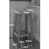 Bali Solid Oak Kitchen Stool Fully Assembled - 10% OFF SPRING SALE - 10