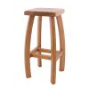 Bali Solid Oak Kitchen Stool Fully Assembled - 10% OFF SPRING SALE - 8