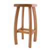 Bali Solid Oak Kitchen Stool Fully Assembled - 10% OFF SPRING SALE - 9