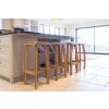 Bali Solid Oak Kitchen Stool Fully Assembled - 10% OFF SPRING SALE - 12