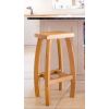 Bali Solid Oak Kitchen Stool Fully Assembled - 10% OFF SPRING SALE - 4