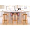 Bali Solid Oak Kitchen Stool Fully Assembled - 10% OFF SPRING SALE - 3
