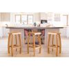 Bali Solid Oak Kitchen Stool Fully Assembled - 10% OFF SPRING SALE - 7