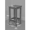 Baltic Solid Oak Bar Stool Timber Seat - 10% OFF SPRING SALE - 13
