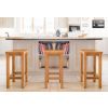 Baltic Solid Oak Bar Stool Timber Seat - 10% OFF SPRING SALE - 7