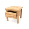 Baltic 40cm Small European Oak Lamp Table With Drawer - CLEARANCE MEGA DEAL - 12