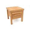 Baltic 40cm Small European Oak Lamp Table With Drawer - CLEARANCE MEGA DEAL - 10