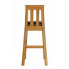 Billy Tall Oak Bar Stool with Brown Leather - 20% OFF WINTER SALE - 8